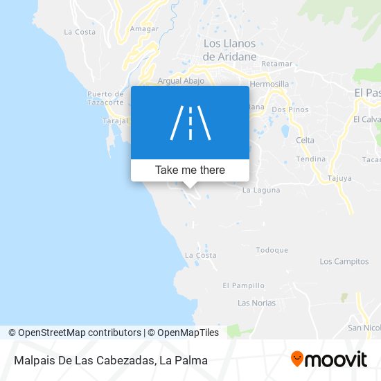 Malpais De Las Cabezadas map