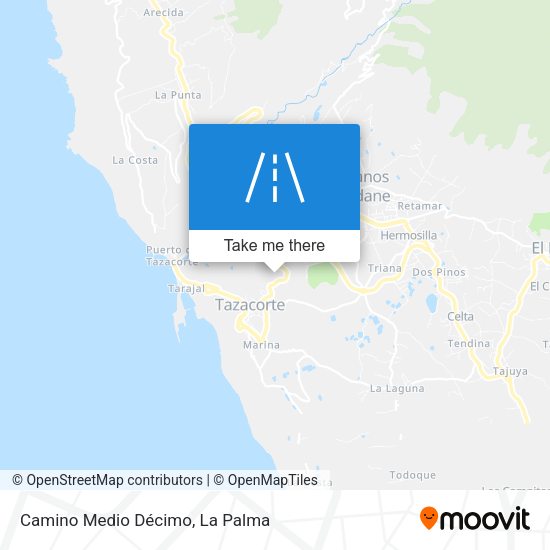 Camino Medio Décimo map
