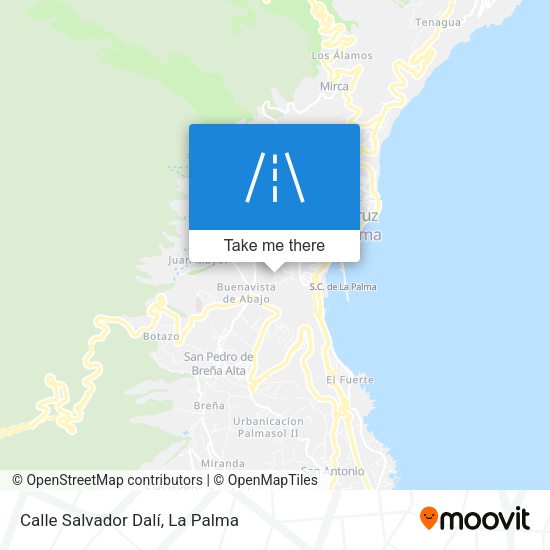 Calle Salvador Dalí map