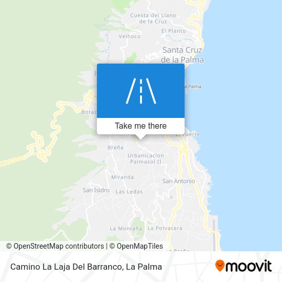 Camino La Laja Del Barranco map
