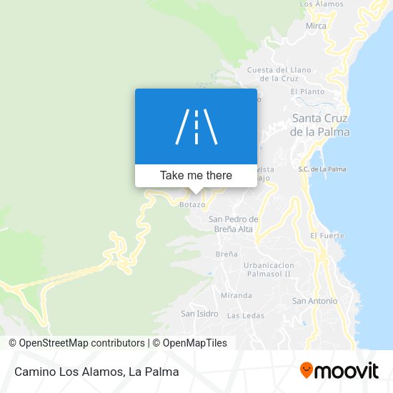 Camino Los Alamos map