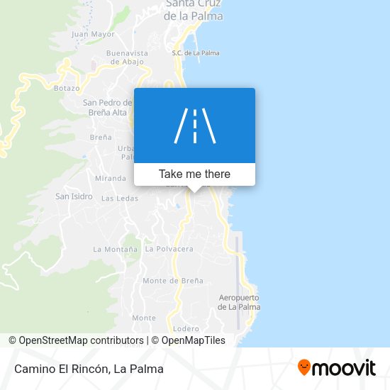 Camino El Rincón map