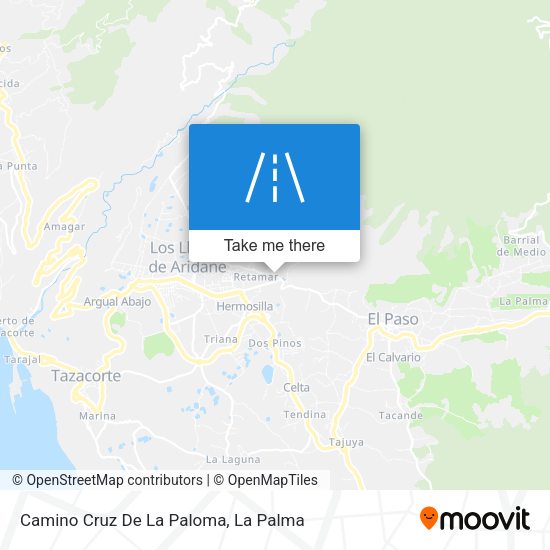 Camino Cruz De La Paloma map