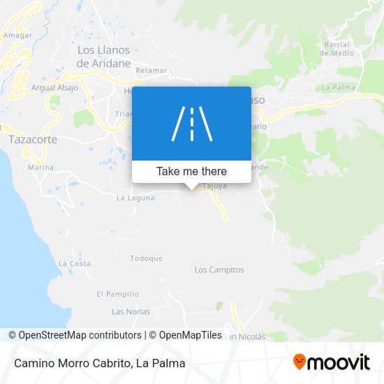 Camino Morro Cabrito map