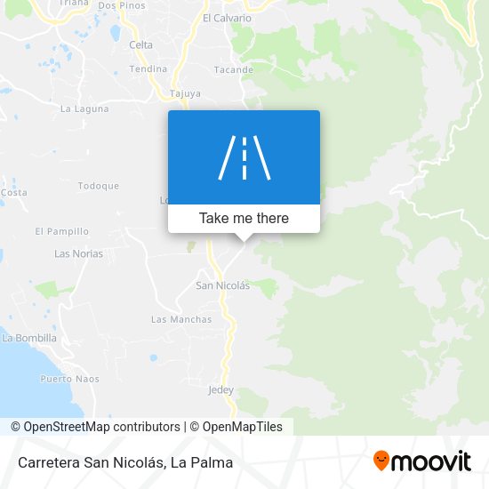 Carretera San Nicolás map