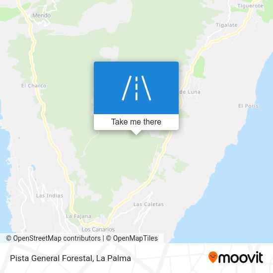 Pista General Forestal map