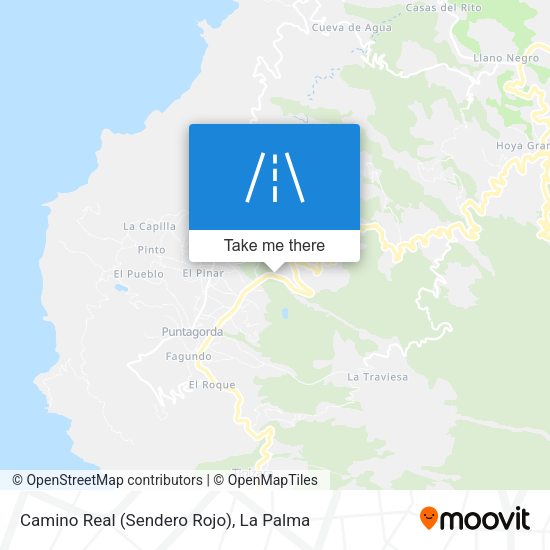 Camino Real (Sendero Rojo) map