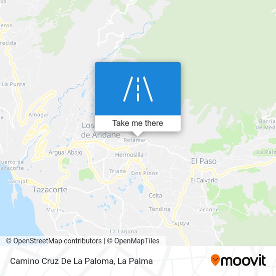 Camino Cruz De La Paloma map
