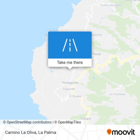 Camino La Oliva map