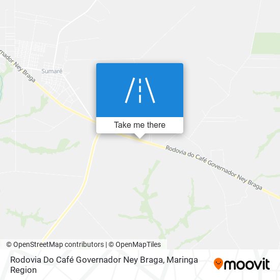 Rodovia Do Café Governador Ney Braga map
