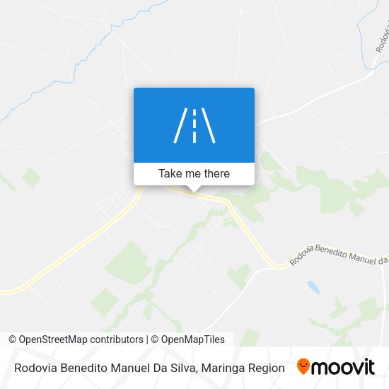 Rodovia Benedito Manuel Da Silva map