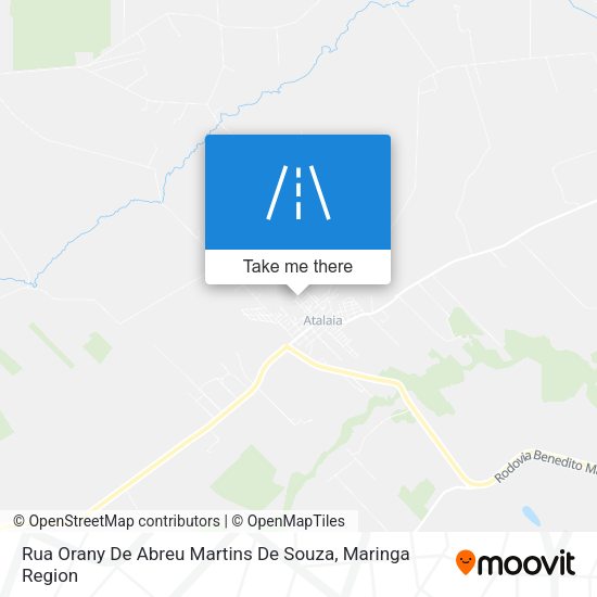 Rua Orany De Abreu Martins De Souza map