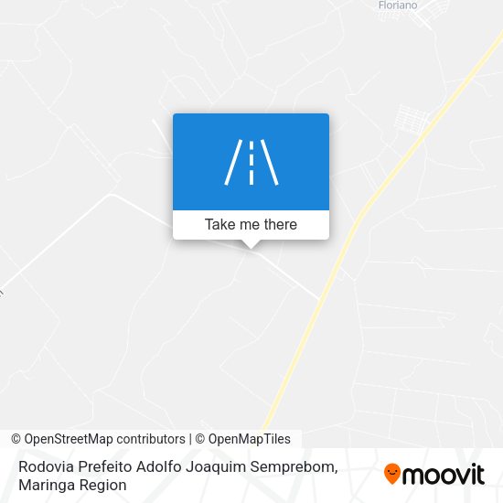 Rodovia Prefeito Adolfo Joaquim Semprebom map