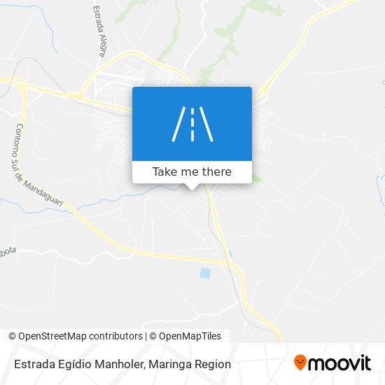Mapa Estrada Egídio Manholer