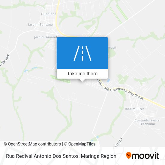 Rua Redival Antonio Dos Santos map