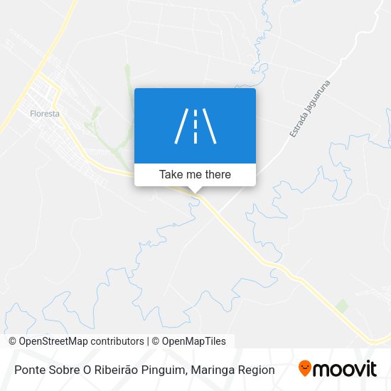 Ponte Sobre O Ribeirão Pinguim map