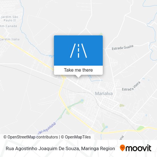 Rua Agostinho Joaquim De Souza map