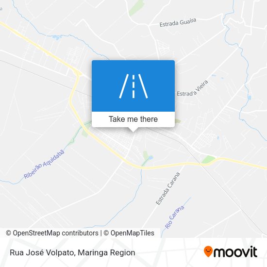 Rua José Volpato map