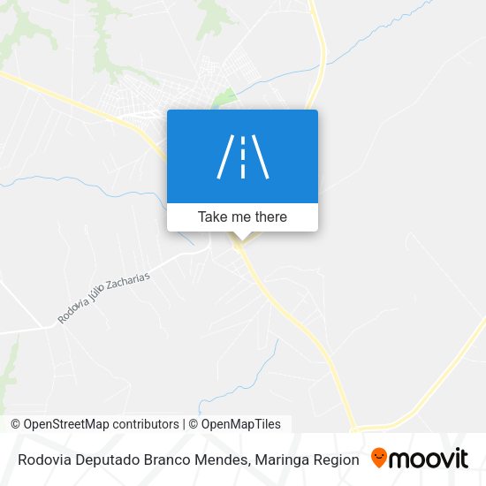 Rodovia Deputado Branco Mendes map