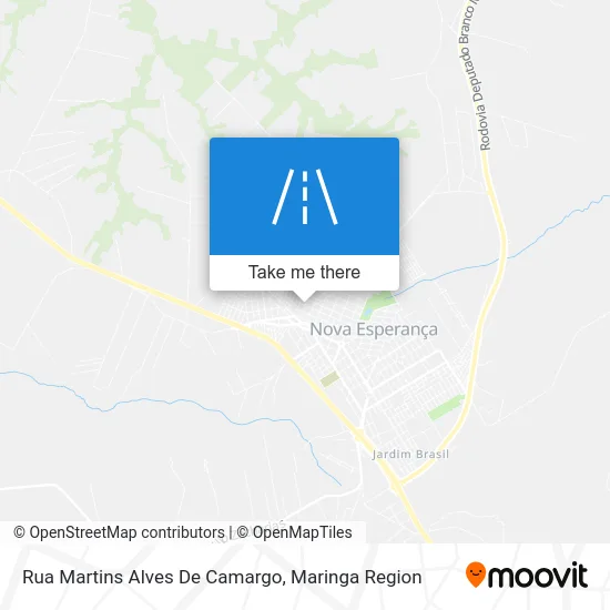 Rua Martins Alves De Camargo map