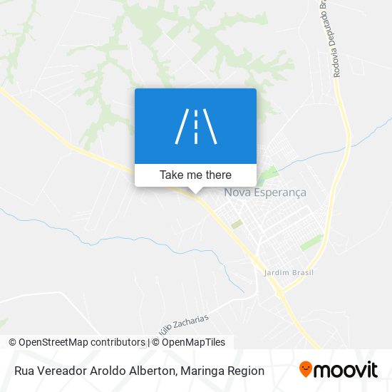 Rua Vereador Aroldo Alberton map