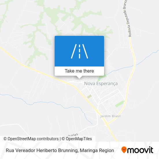 Rua Vereador Heriberto Brunning map