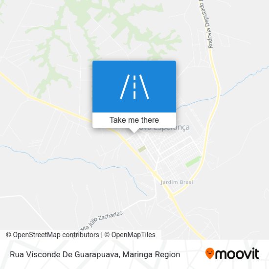 Rua Visconde De Guarapuava map