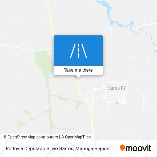 Rodovia Deputado Sílvio Barros map