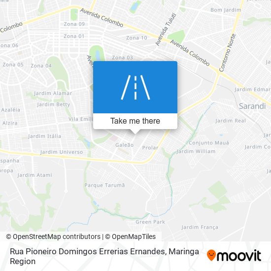 Rua Pioneiro Domingos Errerias Ernandes map