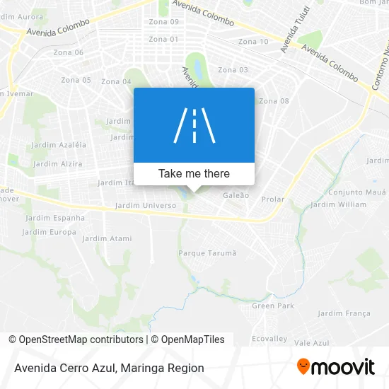 Avenida Cerro Azul map