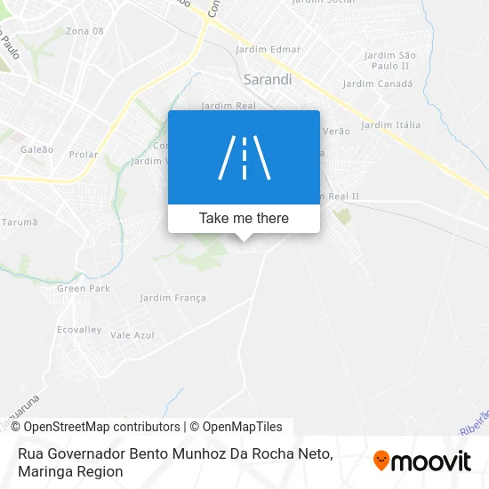 Rua Governador Bento Munhoz Da Rocha Neto map