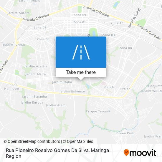 Rua Pioneiro Rosalvo Gomes Da Silva map