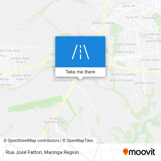 Rua José Fattori map