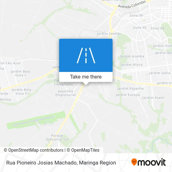 Rua Pioneiro Josias Machado map