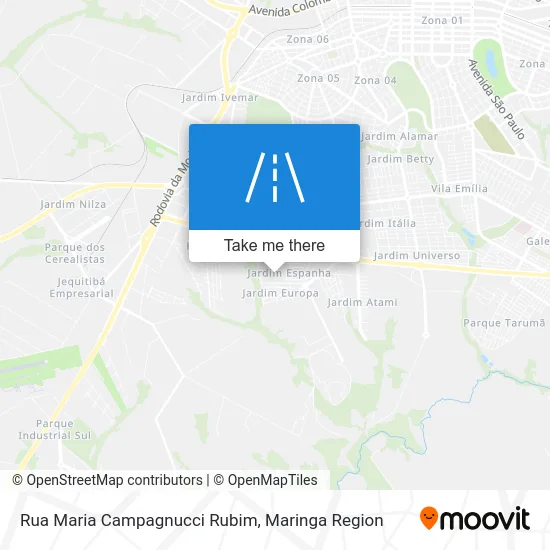 Rua Maria Campagnucci Rubim map