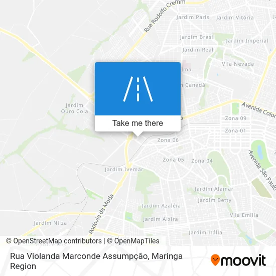 Rua Violanda Marconde Assumpção map