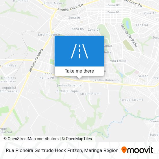 Rua Pioneira Gertrude Heck Fritzen map