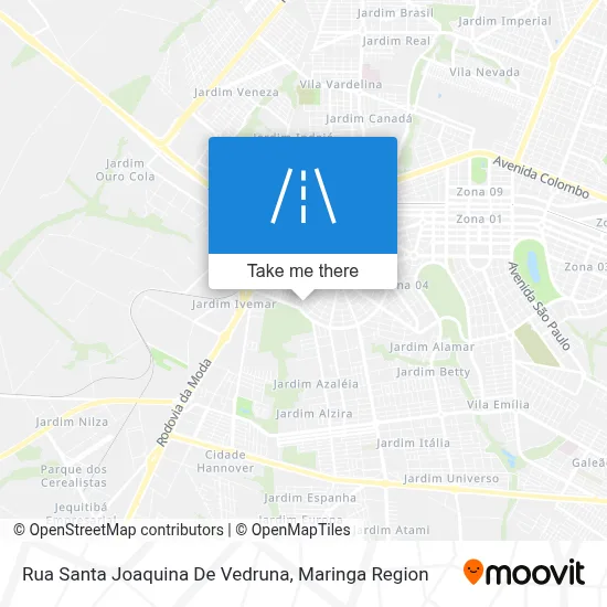 Rua Santa Joaquina De Vedruna map