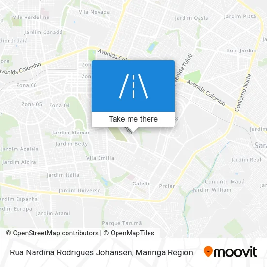 Rua Nardina Rodrigues Johansen map
