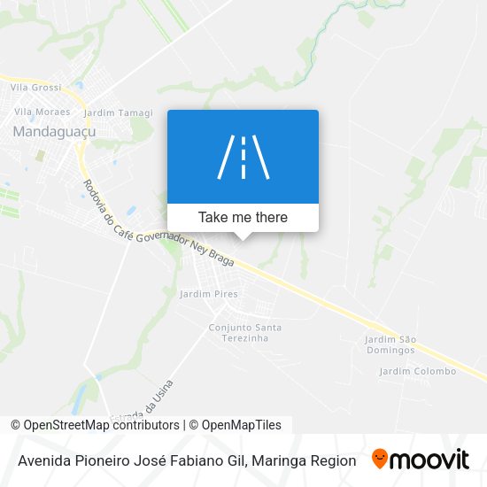 Avenida Pioneiro José Fabiano Gil map