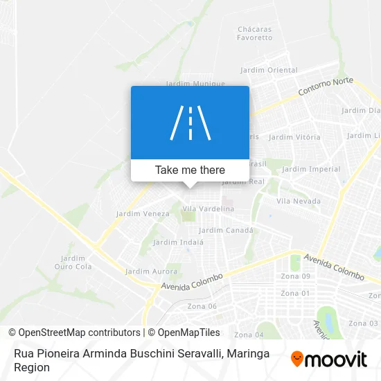 Rua Pioneira Arminda Buschini Seravalli map