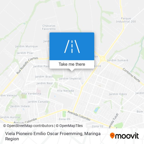 Mapa Viela Pioneiro Emílio Oscar Froemming