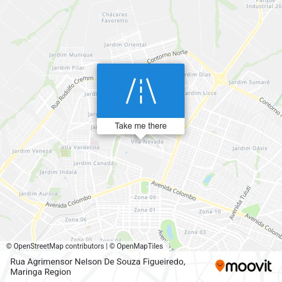 Rua Agrimensor Nelson De Souza Figueiredo map