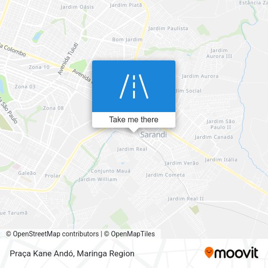Praça Kane Andó map