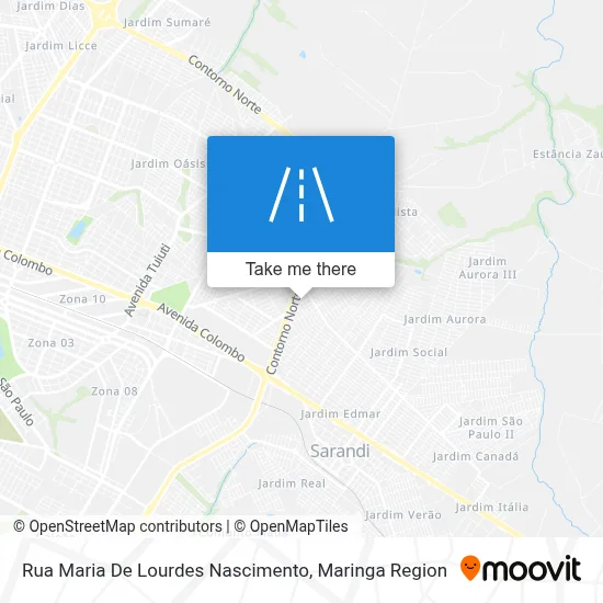 Rua Maria De Lourdes Nascimento map