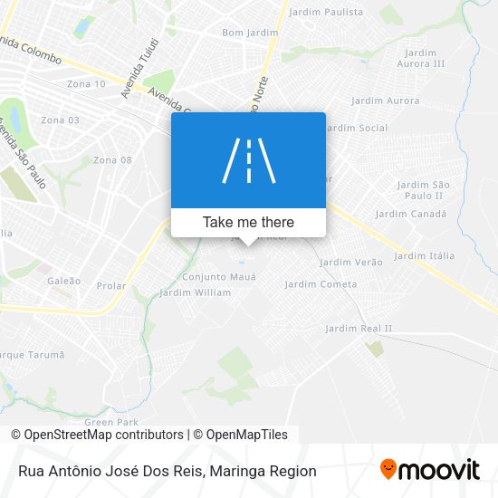 Rua Antônio José Dos Reis map