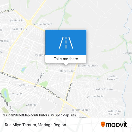 Mapa Rua Miyo Tamura