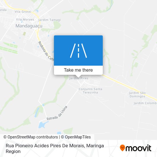 Rua Pioneiro Acides Pires De Morais map