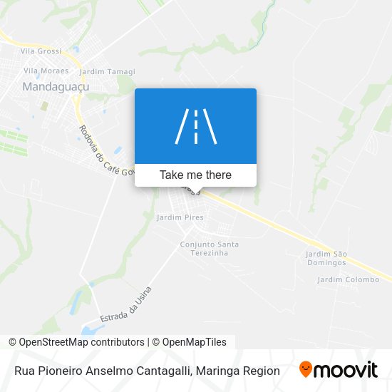Rua Pioneiro Anselmo Cantagalli map