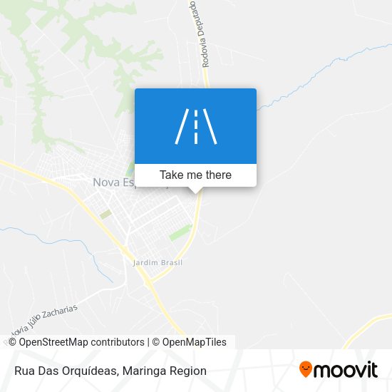 Rua Das Orquídeas map